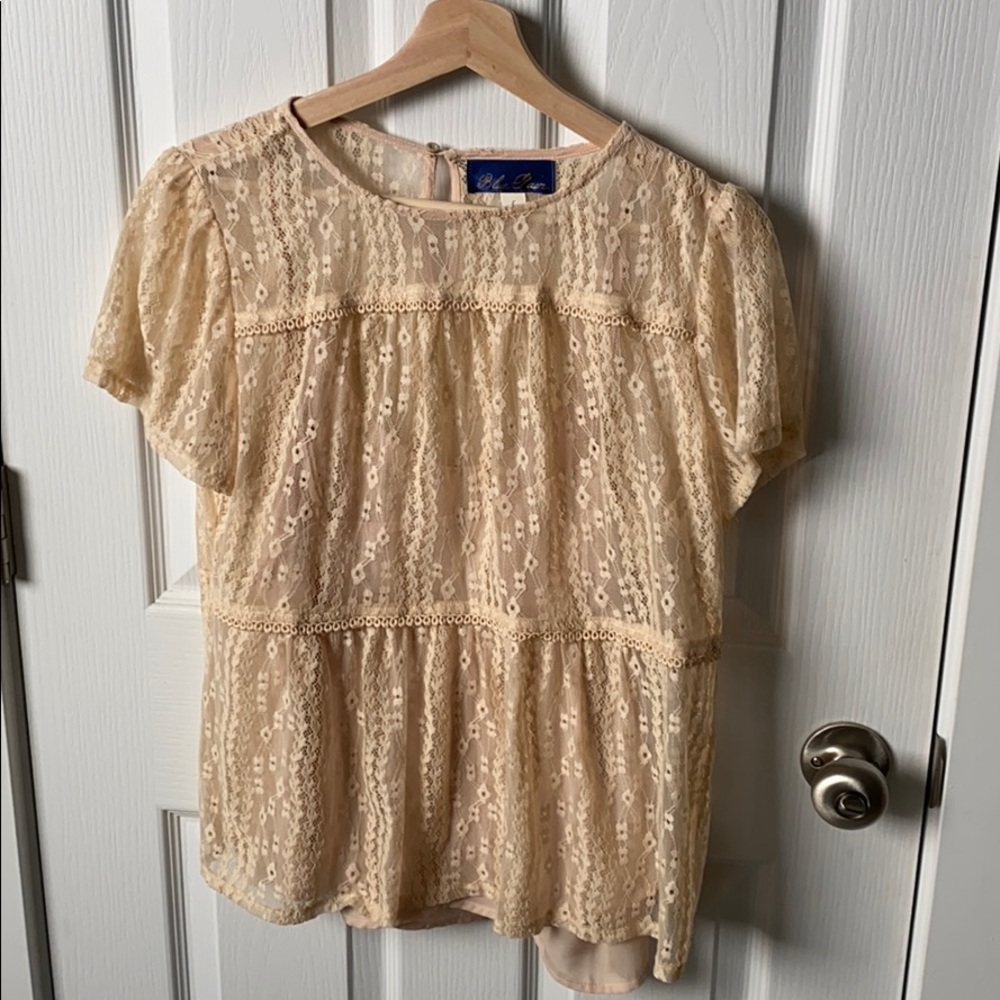 Blue Rain Linen Blouse